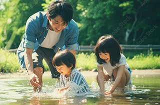 街の「川や海」を守り、
次の世代に清流を